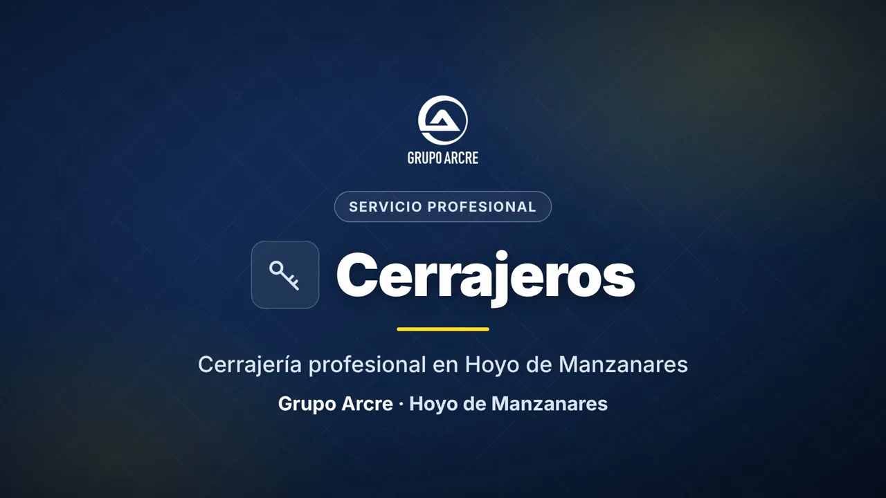 Cerrajería profesional en Hoyo de Manzanares