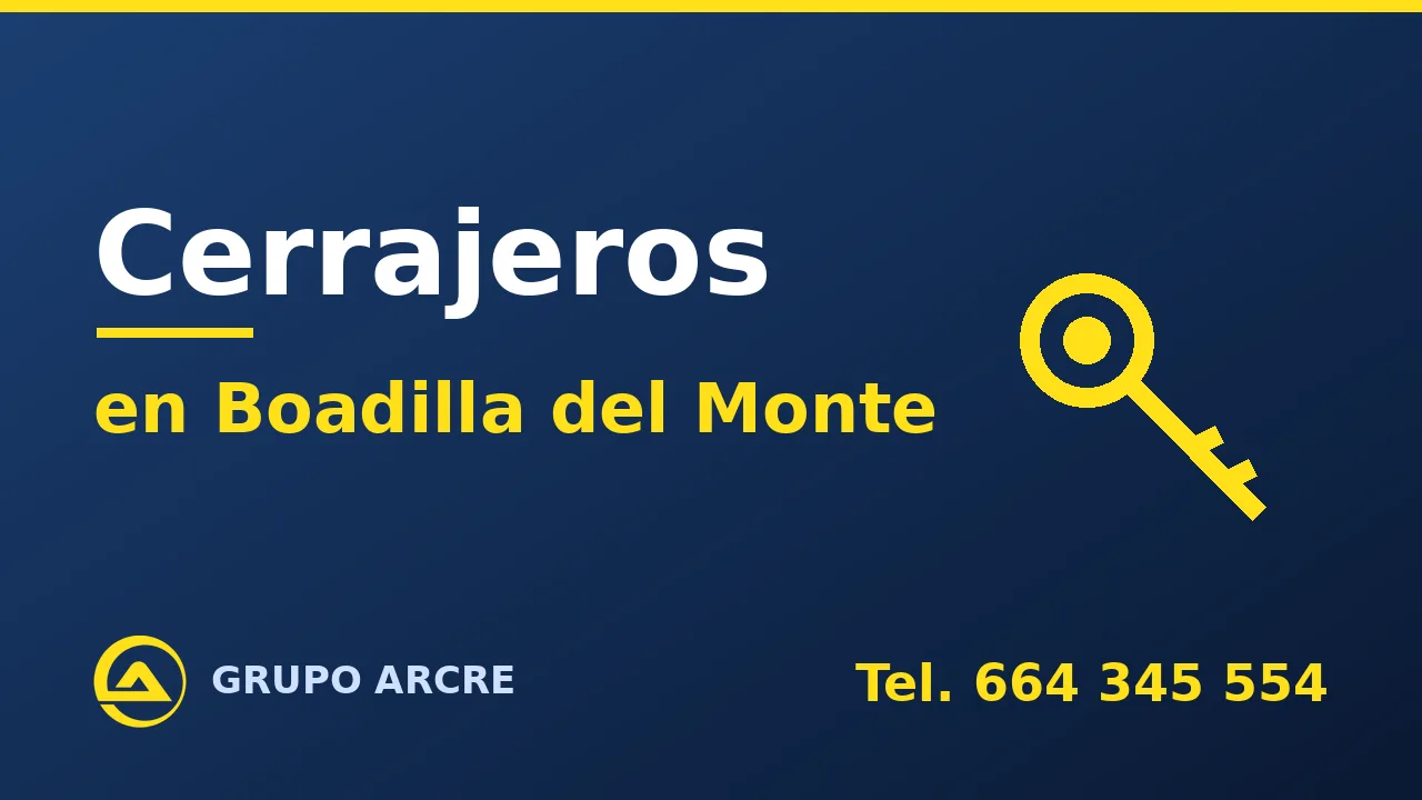 Cerrajería profesional en Boadilla del Monte